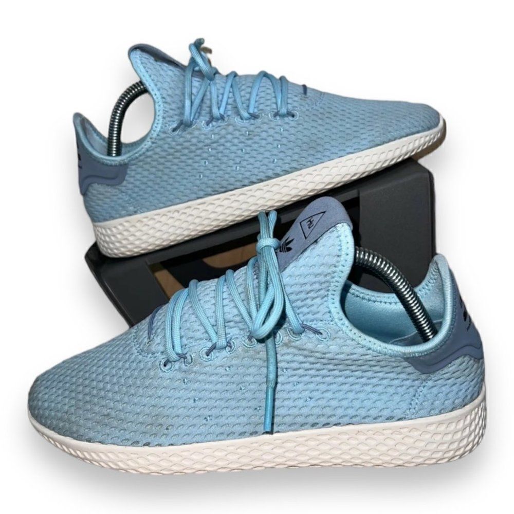 Adidas Tennis Hu X Pharrell‎ Williams Ice Blue CP9802 Youth 7 Women's 8